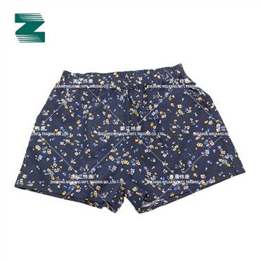 Pantalones cortos de algodón tejido con cintura elástica para niñas