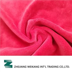 Tejido de punto suave CVC Terciopelo sólido doble