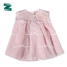 Vestido de princesa para niños con tejido de malla de poliéster estampado