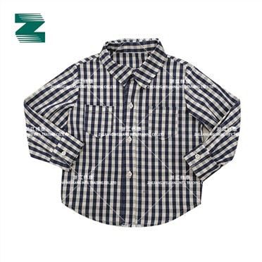 Camisa Para Niños En Tejido Teñido En Hilo