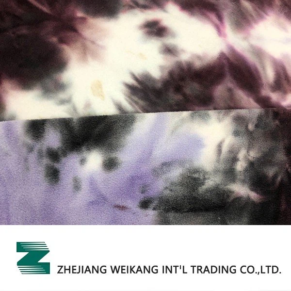 Tie Dye Two Side Brushed One Side Antipilling Polar Fleece